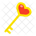 Key Shape Heart Icon