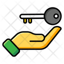 Hand Key Solution Symbol Idea Access Icon