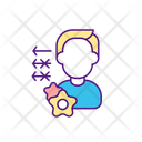 Key Worker In Workplace Key For Worker Strategy In Workplace Icon