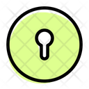 Keyhole Circle Interface Icon