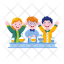 Kids Lab Experiment Students Icon