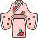 Kimono Female Costume Icon
