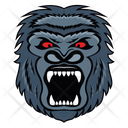 King Kong Mascot King Kong Face Gorilla Head Icon