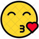 Kiss Heart Love Icon