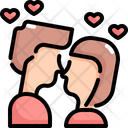 Kiss Kissing Valentines Icon