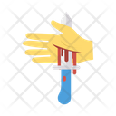 Knife Blood Hand Icon