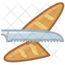 Knife Baguette Bread Icon
