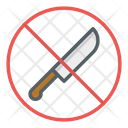 Knife Not Allowed Not Allowed Knife Icon
