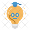 Knowledge Lightbulb Study Icon