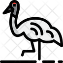 Kushiro Crane Bird Animal Icon