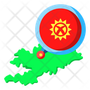Kyrgyzstan Asia Map Icon