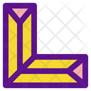 L Shape Ruler  Icon