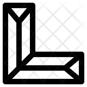 L Shape Ruler  Icon
