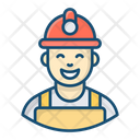 Worker Miner Labour Icon