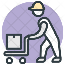 Laborer Hand Truck Icon
