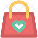 Ladies Handbag Heart Icon