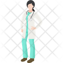 Lady Doctor Nurse Icon