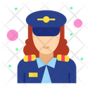 Lady Officer Icon