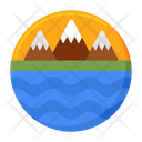 Lake Landscape River Icon