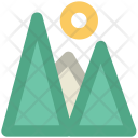 Landscape Scenery Mountains Icon