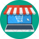 Laptop, Computer, Device, Shopping, Store, Responsive, Portable, Business, Communication, Technology Icon