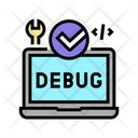 Laptop Debugging  Icon