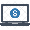 Laptop Dollar Dollar Economy Icon