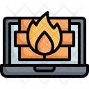 Laptop Firewall Icon
