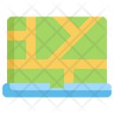 Laptop Map Icon