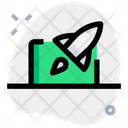 Laptop Rocket Online Startup Web Startup Icon