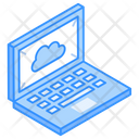 Laptop Storage Online Storage Cloud Storage Icon