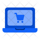 Laptop With Cart Online Shopping Shopping Icon