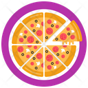 Italian Food Junk Food Large Pizza Icon