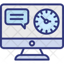 Late For Work Procrastination Concept Responsive Timeout Icon