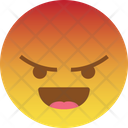 Laugh Angry React Icon