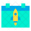 Launch Date Launch Day Launch Schedule Icon