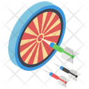 Dartboard Bullseye Target Game Icon