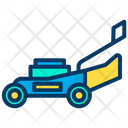 Lawn Mower Lawn Cutting Vehicle Gardening Icon