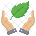Leaf Save Environment Hand Icon