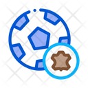 Leather Soccer Ball Icon