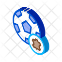 Leather Soccer Ball Icon
