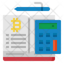 Ledger Book Bitcoin Icon