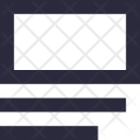 Left Align Alignment Icon