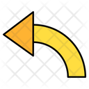 Left Curve Arrows Curved Icon