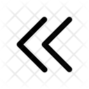 Left Double Arrow Icon Direction Icon