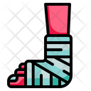 Leg Injury Broken Leg Icon