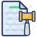 Audit Document Lawful Contract Legal Agreement Icon