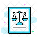 Law Document Legal Document Business Law Icon