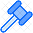 Legal Insurance Law Hammer Icon