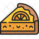 Lemon Tart Pie Slice Icon
